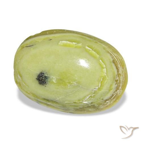 3.02 ct Green Opal Stone, Natural Opal in Oval Cabochon Shape for Sale