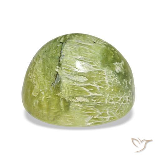 Opal Gemstone in 11.3 x 9.8 mm Size for Sale, Opal Stone in Medium Green Color