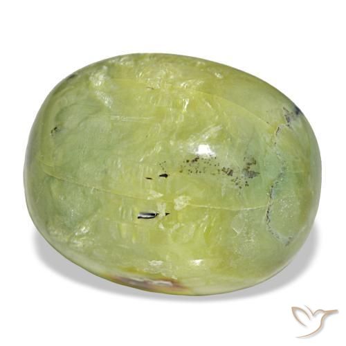 21.69 ct Green Opal Stone, Natural Opal in Oval Cabochon Shape for Sale
