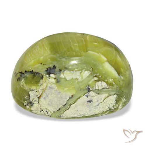 Opal Gemstone in 18 x 13 mm (calibrated) Size for Sale, Opal Stone in Earth Green Color