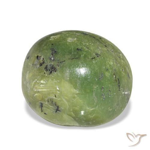 3.41 ct Green Opal Stone, Natural Opal in Oval Cabochon Shape for Sale