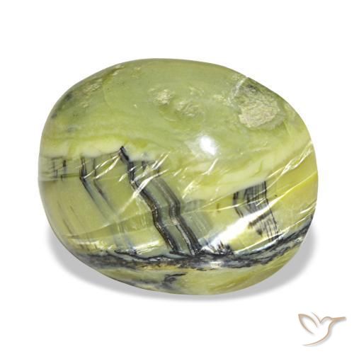 6.94 ct Green Opal Stone, Natural Opal in Oval Cabochon Shape for Sale