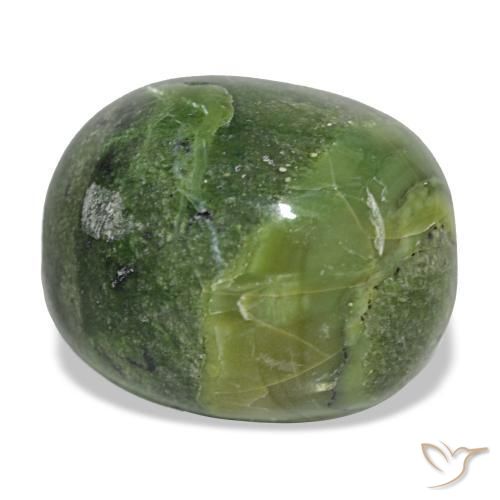 22.98 ct Green Opal Stone, Natural Opal in Cushion Cabochon Shape for Sale