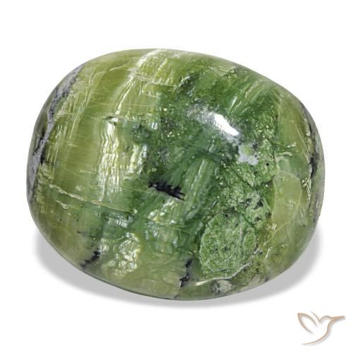 27.02 ct Green Opal Stone, Natural Opal in Cushion Cabochon Shape for Sale