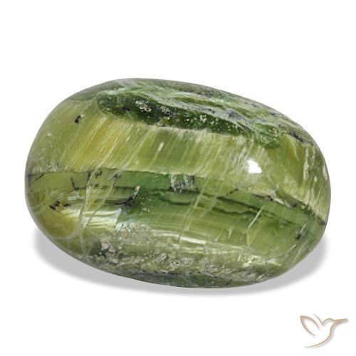 22.11 ct Green Opal Stone, Natural Opal in Oval Cabochon Shape for Sale