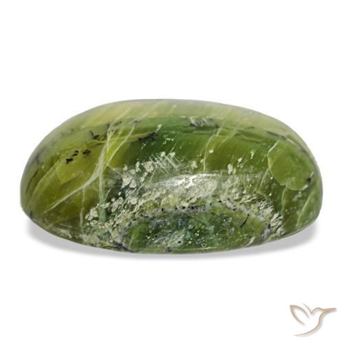 Opal Gemstone in 24.8 x 15.9 mm Size for Sale, Opal Stone in Yellowish Green Color