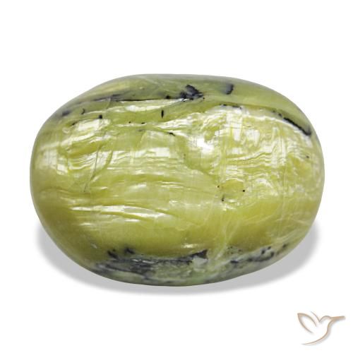 11.66 ct Green Opal Gemstone, Opal Gem in Oval Cabochon Shape for Sale.