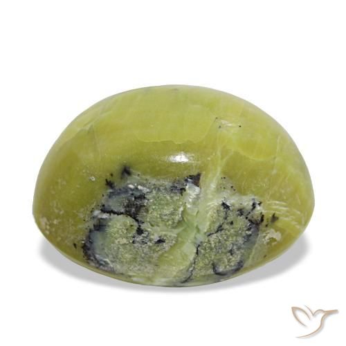 Opal Gemstone in 16.8 x 12 mm Size for Sale, Opal Stone in Medium Green Color