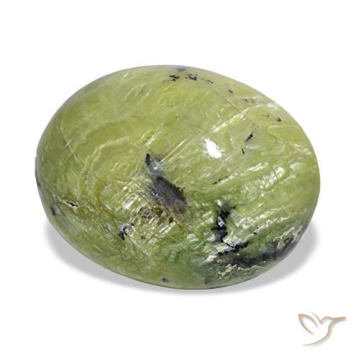 7.25 ct Green Opal Stone, Natural Opal in Oval Cabochon Shape for Sale