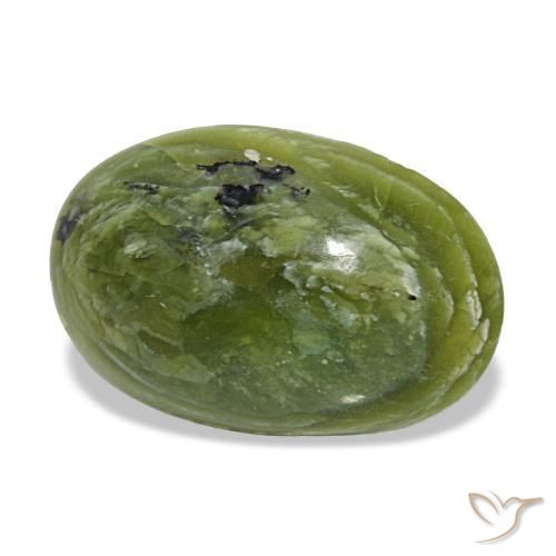 8.71 ct Green Opal Stone, Natural Opal in Oval Cabochon Shape for Sale