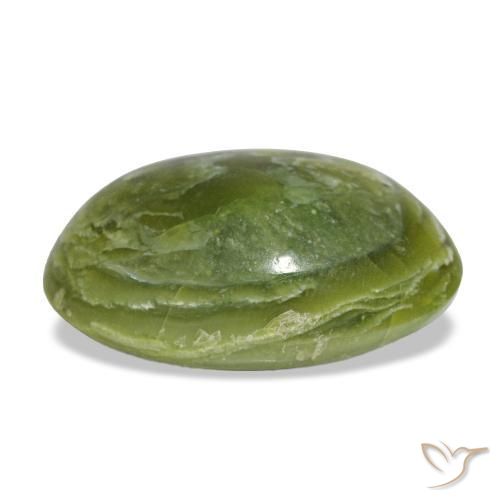 Opal Gemstone in 17.7 x 11.8 mm Size for Sale, Opal Stone in Medium Green Color