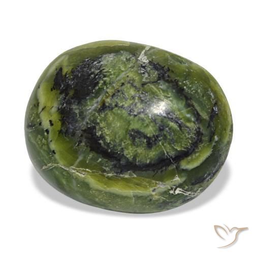 8.91 ct Green Opal Stone, Natural Opal in Oval Cabochon Shape for Sale