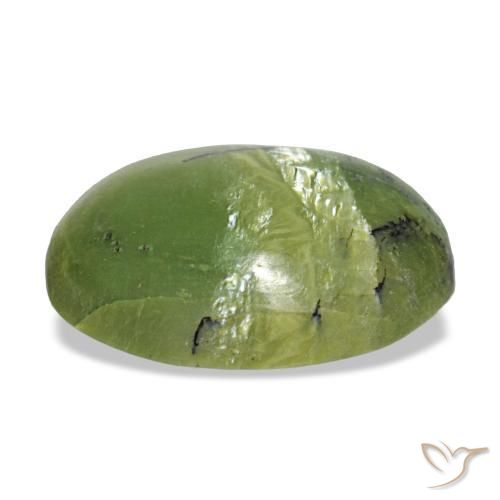 Opal Gemstone in 14.6 x 11.1 mm Size for Sale, Opal Stone in Yellowish Green Color