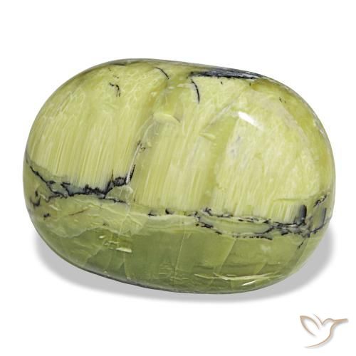 30.92 ct Green Opal Stone, Natural Opal in Cushion Cabochon Shape for Sale