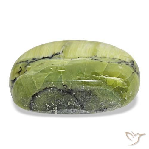 Opal Gemstone in 25.8 x 18.5 mm Size for Sale, Opal Stone in Medium Green Color