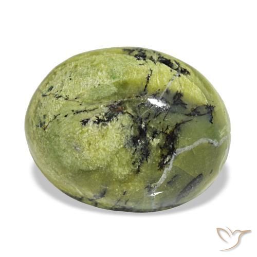 8.98 ct Green Opal Stone, Natural Opal in Oval Cabochon Shape for Sale