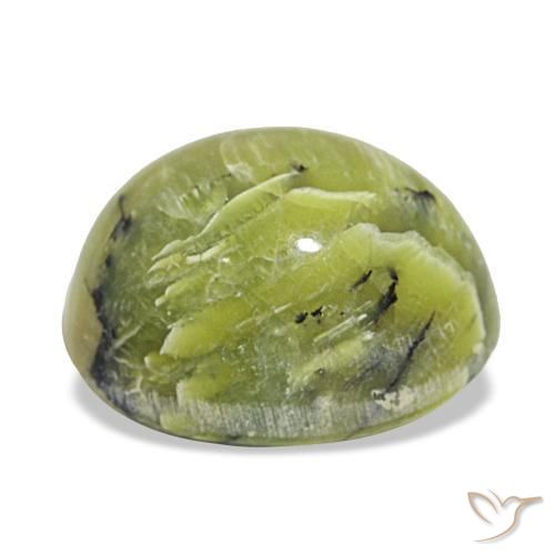 Opal Gemstone in 12.8 x 10.6 mm Size for Sale, Opal Stone in Warm Green Color