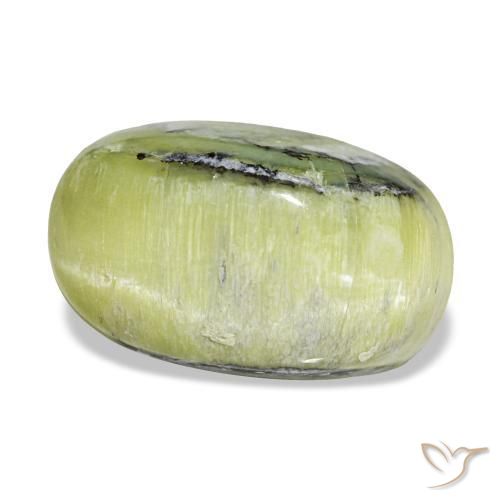 4.62 ct Green Opal Stone, Natural Opal in Oval Cabochon Shape for Sale