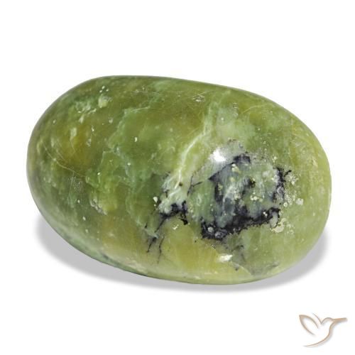 16.97 ct Green Opal Stone, Natural Opal in Oval Cabochon Shape for Sale