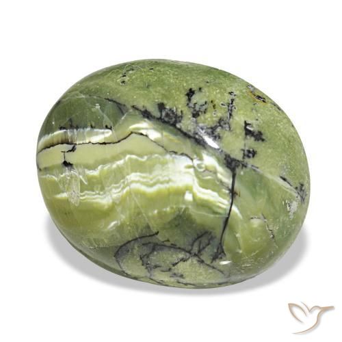 8.19 ct Green Opal Stone, Natural Opal in Oval Cabochon Shape for Sale