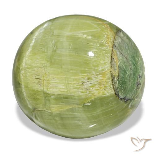 17.84 ct Green Opal Stone, Natural Opal in Oval Cabochon Shape for Sale