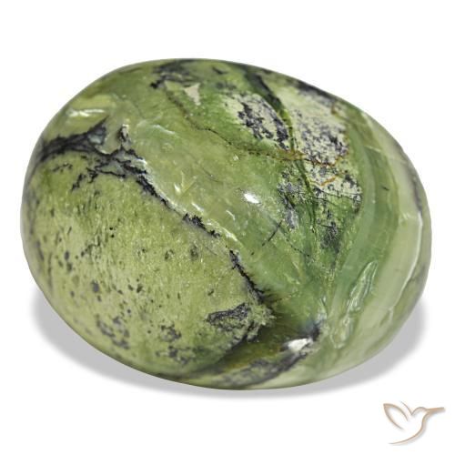 15.89 ct Green Opal Stone, Natural Opal in Oval Cabochon Shape for Sale