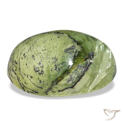 Opal Gemstone in 20 x 15.7 mm Size for Sale, Opal Stone in Warm Green Color