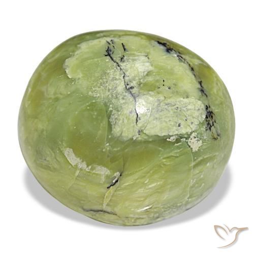 18.56 ct Green Opal Stone, Natural Opal in Oval Cabochon Shape for Sale