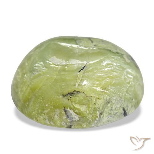 Opal Gemstone in 19.6 x 17.3 mm Size for Sale, Opal Stone in Yellowish Green Color
