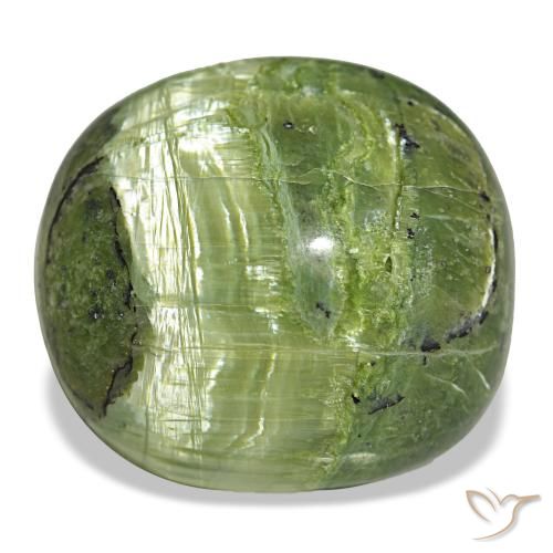 32.39ct Green Opal, Cushion, Opaque