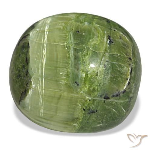 32.39 ct Green Opal Stone, Natural Opal in Cushion Cabochon Shape for Sale