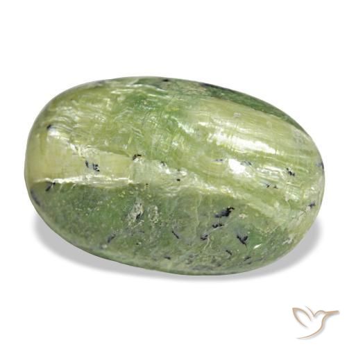 17.52 ct Green Opal Stone, Natural Opal in Oval Cabochon Shape for Sale
