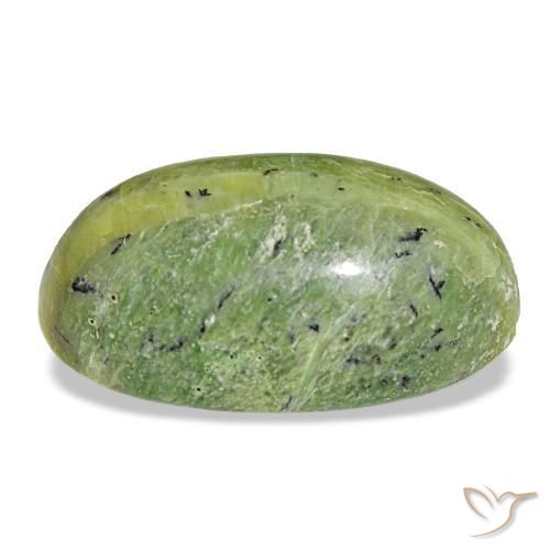 Opal Gemstone in 22.5 x 14 mm Size for Sale, Opal Stone in Earth Green Color