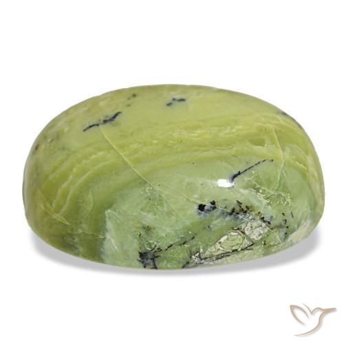 Opal Gemstone in 27.3 x 20.8 mm Size for Sale, Opal Stone in Warm Green Color