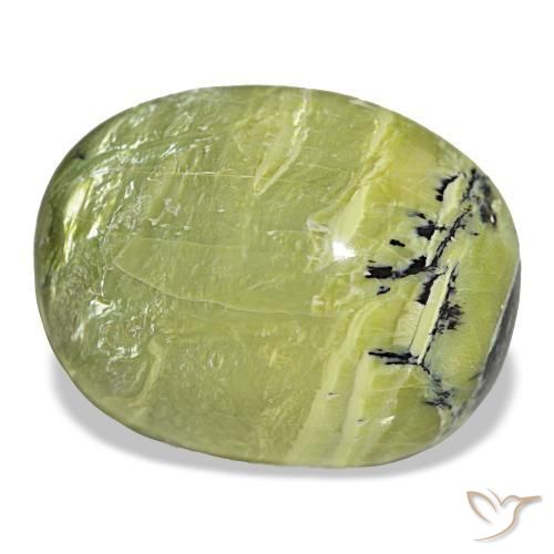 26.42 ct Green Opal Stone, Natural Opal in Oval Cabochon Shape for Sale
