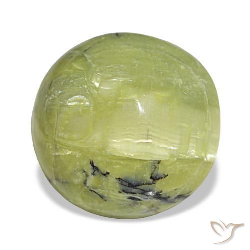 7.23 ct Green Opal Stone, Natural Opal in Oval Cabochon Shape for Sale