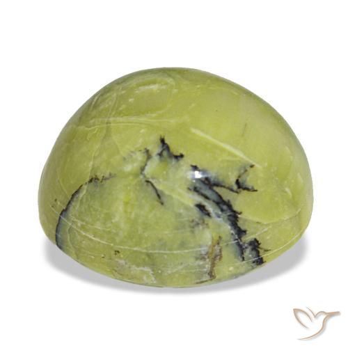 Opal Gemstone in 13.9 x 13.1 mm Size for Sale, Opal Stone in Medium Green Color