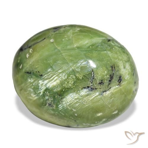 27.05 ct Green Opal Stone, Natural Opal in Oval Cabochon Shape for Sale