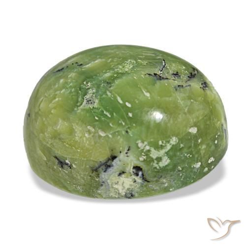 Opal Gemstone in 20.9 x 16.9 mm Size for Sale, Opal Stone in Warm Green Color