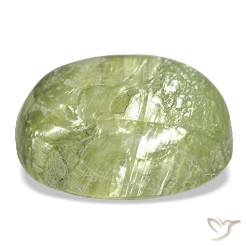 Opal Gemstone in 23.3 x 19.8 mm Size for Sale, Opal Stone in Warm Green Color
