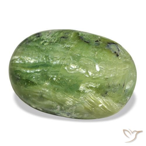 25.54 ct Green Opal Stone, Natural Opal in Oval Cabochon Shape for Sale