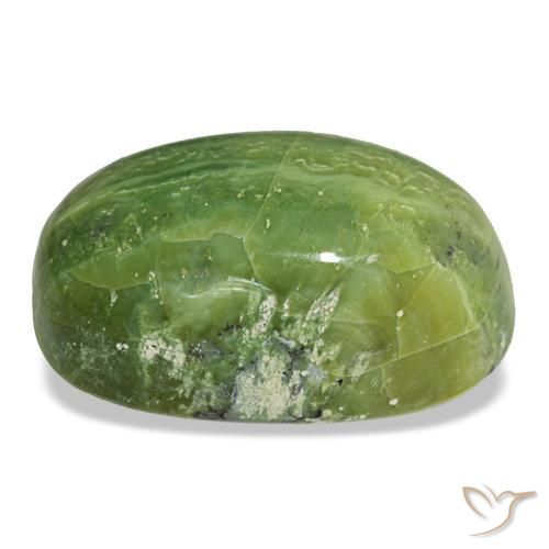 Opal Gemstone in 23.4 x 15.9 mm Size for Sale, Opal Stone in Medium Green Color