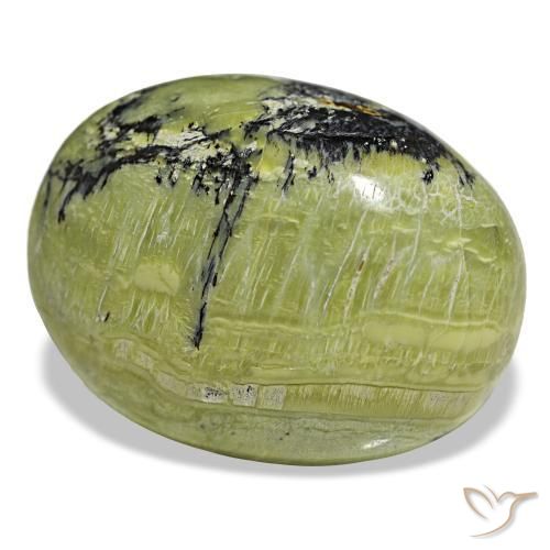 48.21 ct Green Opal Stone, Natural Opal in Oval Cabochon Shape for Sale