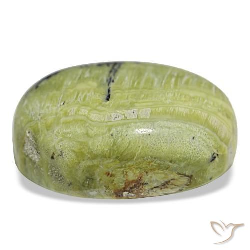 Opal Gemstone in 30 x 22 mm (calibrated) Size for Sale, Opal Stone in Earth Green Color