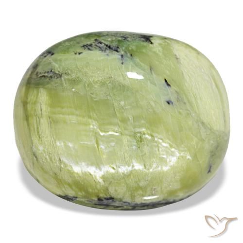41.82 ct Green Opal Gemstone, Opal Gem in Oval Cabochon Shape for Sale.