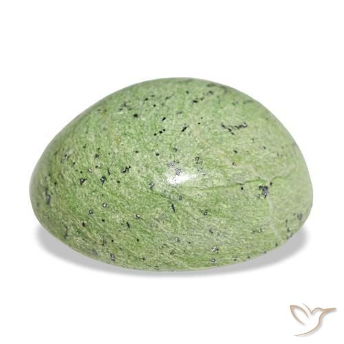 Opal Gemstone in 18.5 x 16.6 mm Size for Sale, Opal Stone in Medium Green Color