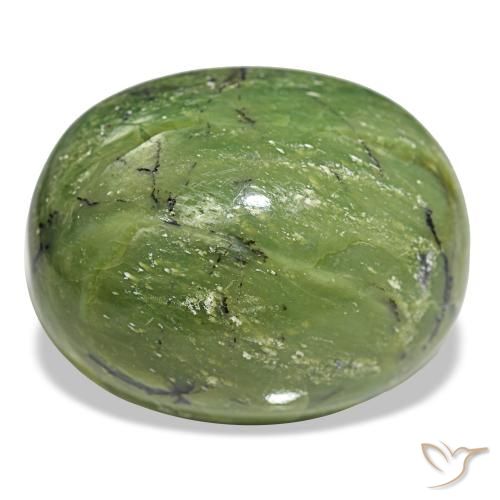 79.00 ct Green Opal Gemstone, Opal Gem in Oval Cabochon Shape for Sale.