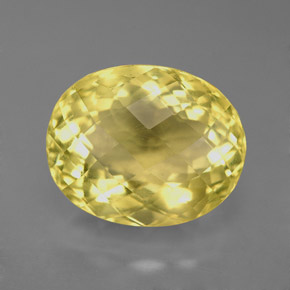 6.59 ct Yellow Orthoclase Gemstone, Orthoclase Gem in Oval Checkerboard Shape for Sale.