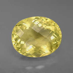 6.59 ct Yellow Orthoclase Stone, Natural Orthoclase in Oval Checkerboard Shape for Sale