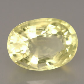 5.76 ct Yellow Orthoclase Stone, Natural Orthoclase in Oval Facet Shape for Sale